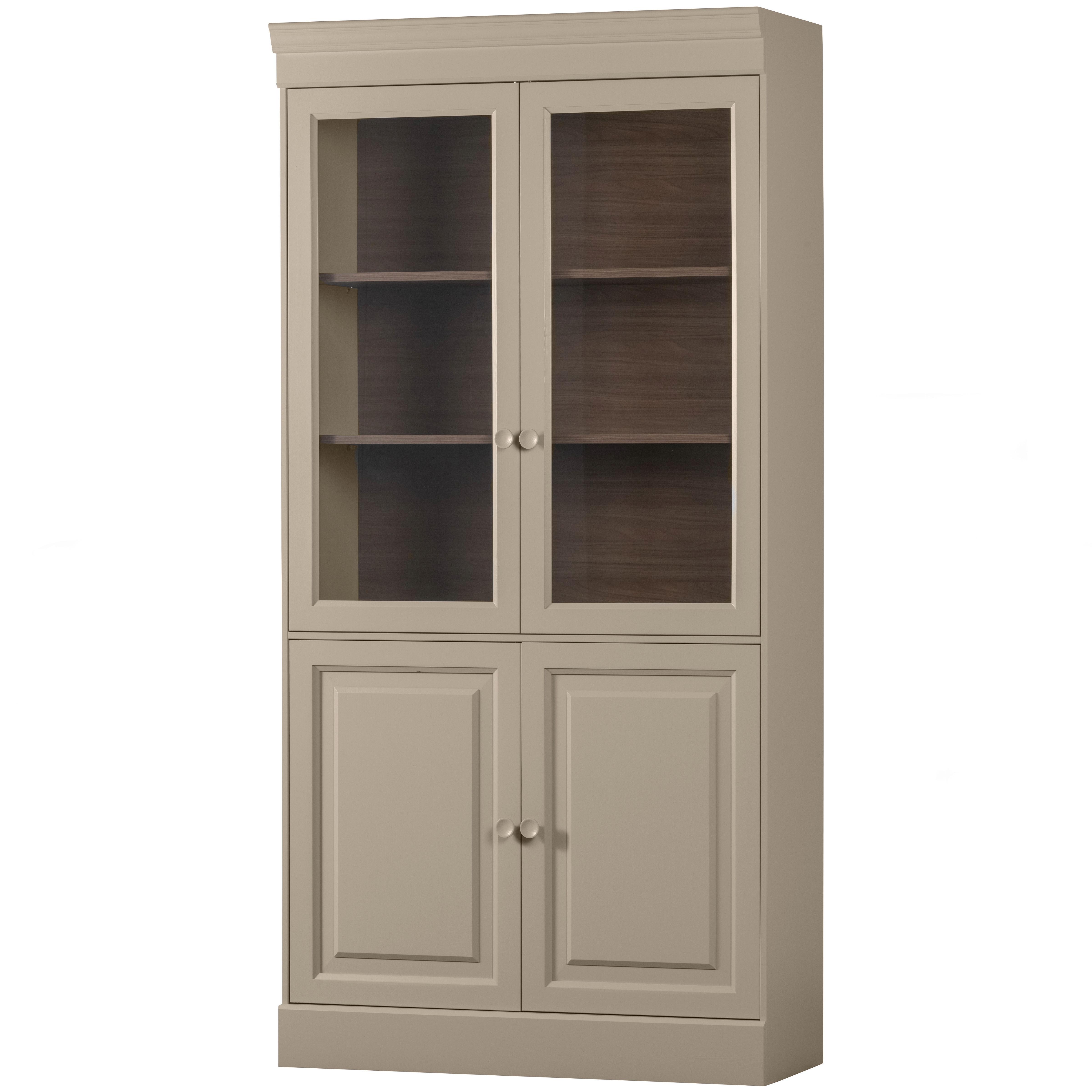 Vitrine Chow Grau - Grau, Design, Holz (105/215/40cm) - Livetastic