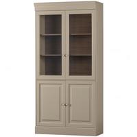 Vitrine Chow Grau - Grau, Design, Holz (105/215/40cm) - Livetastic