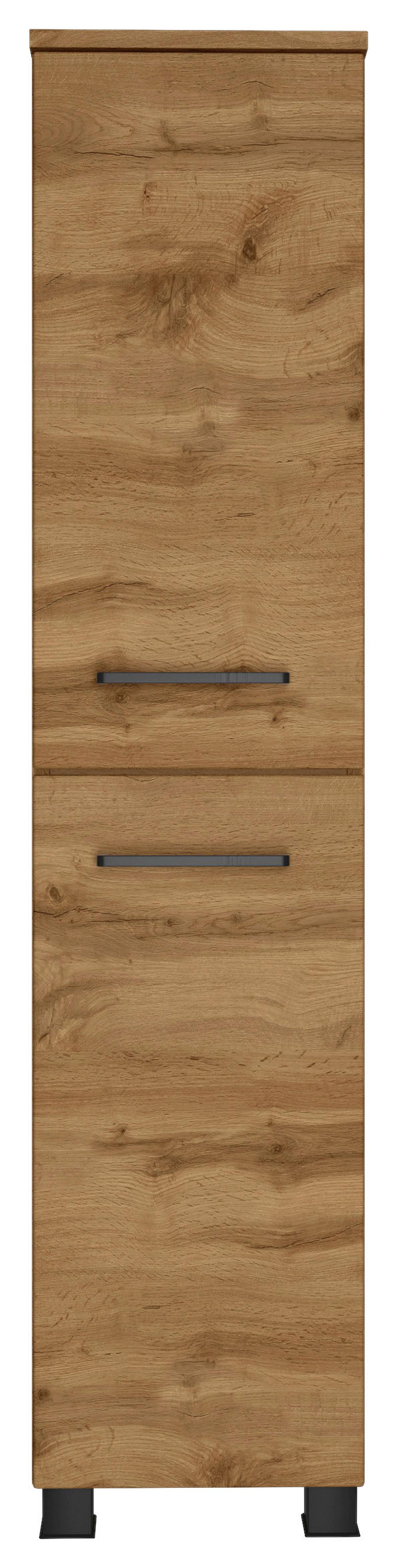 Badezimmer Manchester 3-tlg. ca. 130 cm Wotan Eiche - Eichefarben/Weiß, MODERN, Keramik/Holzwerkstoff (130cm) - Held