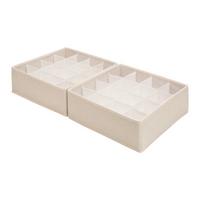 Set Škatel Za Shranjevanje Louis - 2 Kos - bež, Moderno, papir/tekstil (28/10.5/28cm) - Mömax