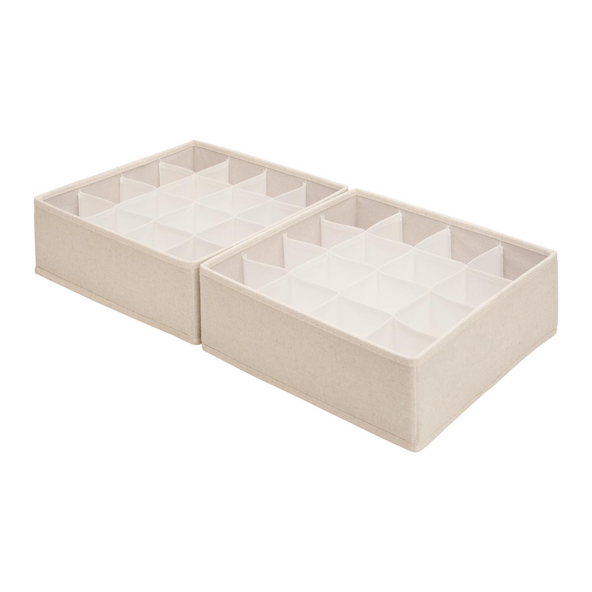 Set de cutii pentru depozitare Louis - bej, Modern, hârtie/textil (28/10.5/28cm) - Mömax