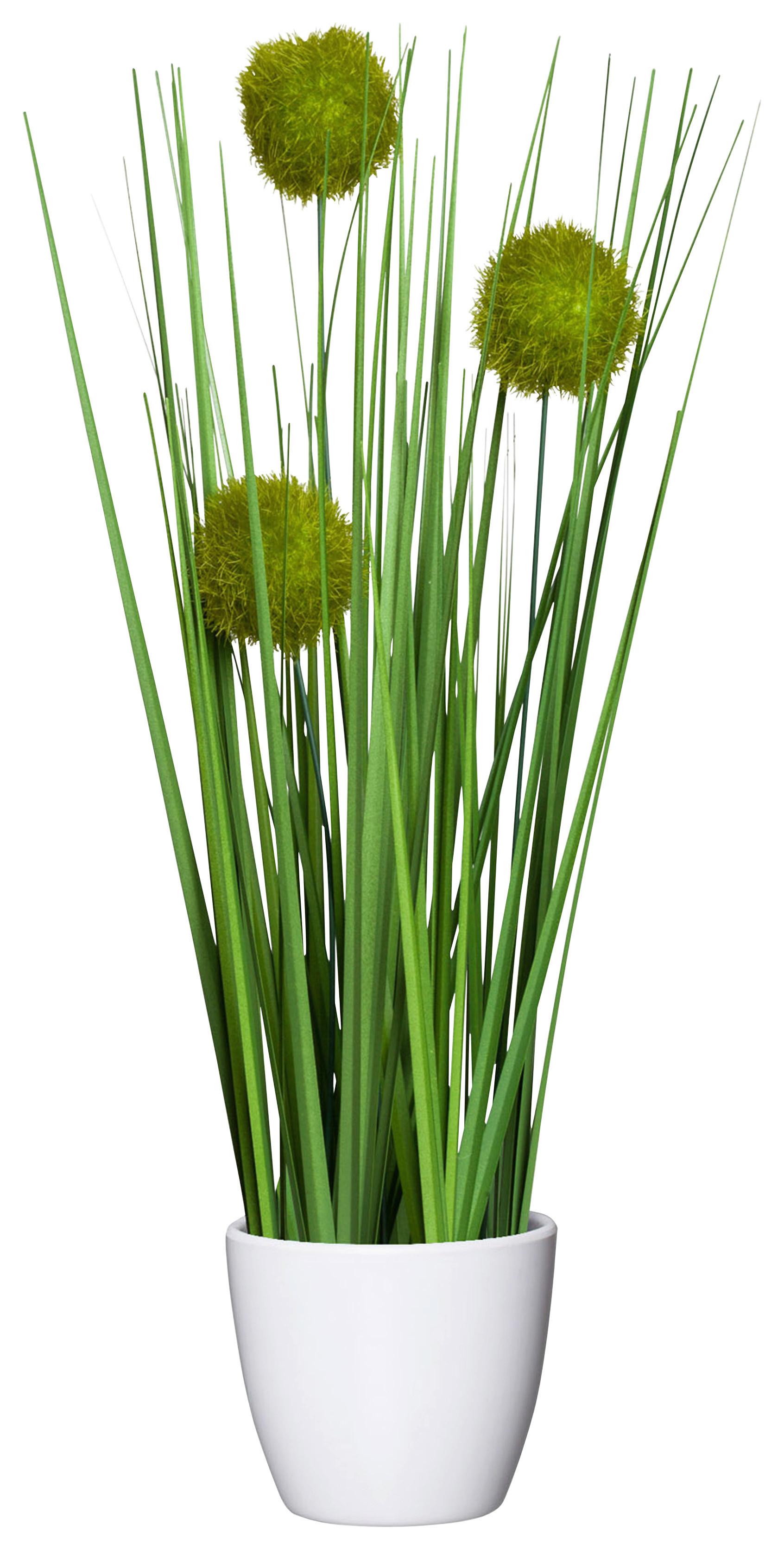 Mănunchi de iarbă Jimmy - verde, Konventionell, plastic (37cm) - Modern Living