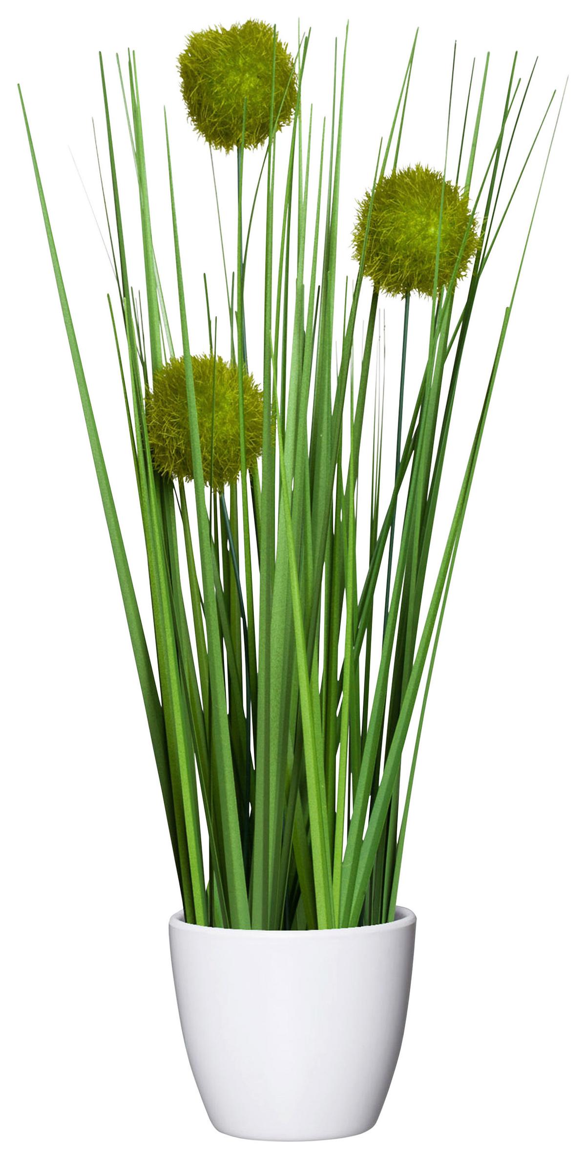 Mănunchi de iarbă Jimmy - verde, Konventionell, plastic (37cm) - Modern Living