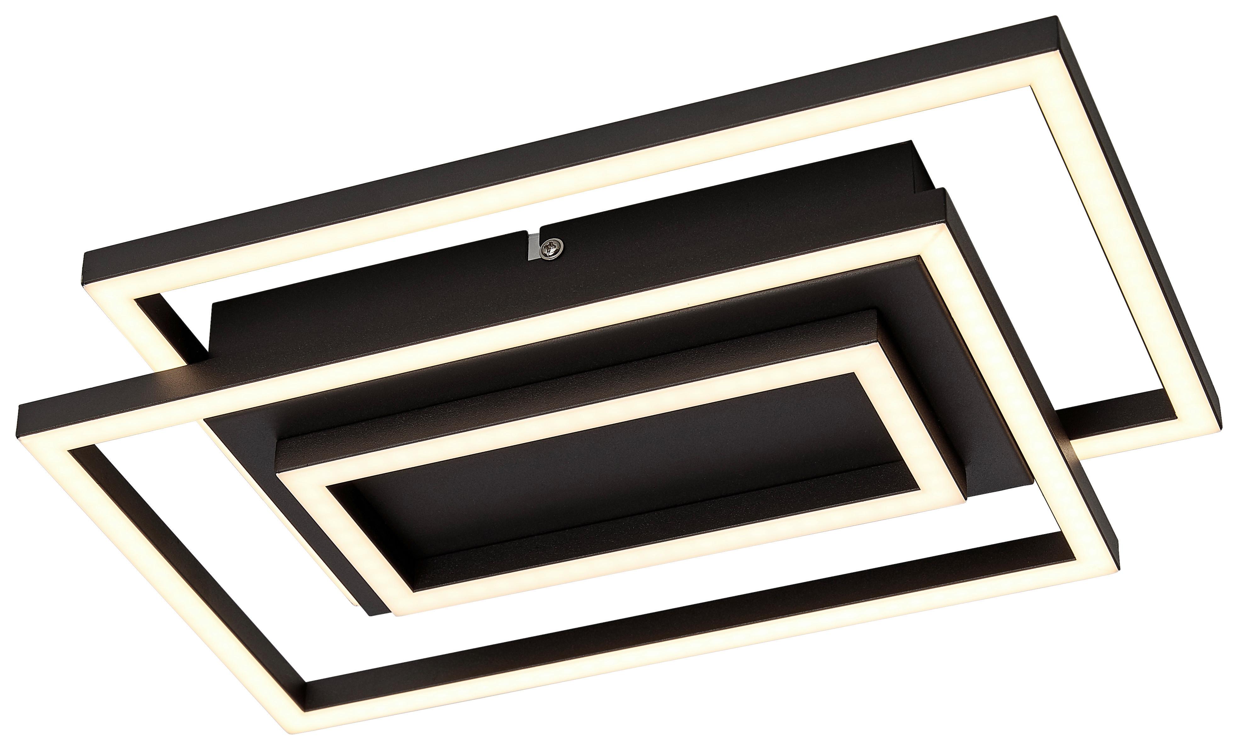 LAMPA SUFITOWA LED TRIPLE QUATTRO *SBN* - czarny, Trend, tworzywo sztuczne/metal (35/24/6cm) - Novel