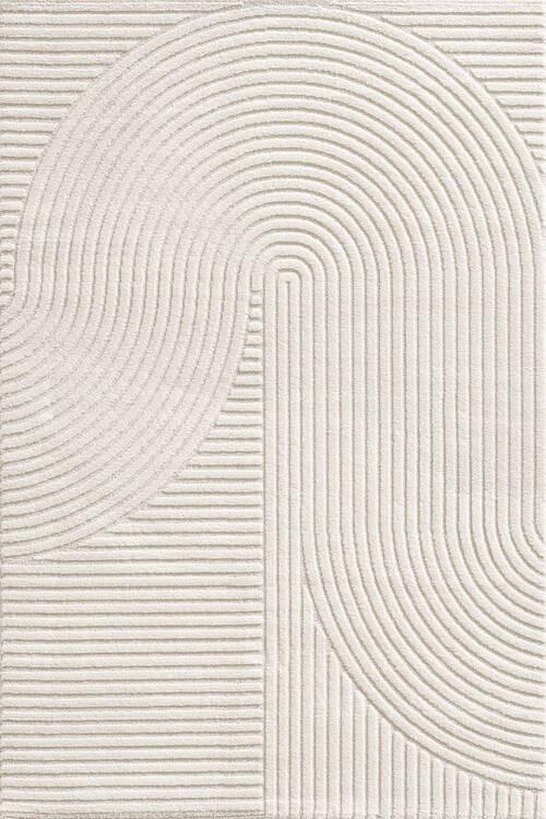 Webteppich Elio Cremefarben ca. 200x290cm - Beige/Creme, KONVENTIONELL, Textil (200/290cm)