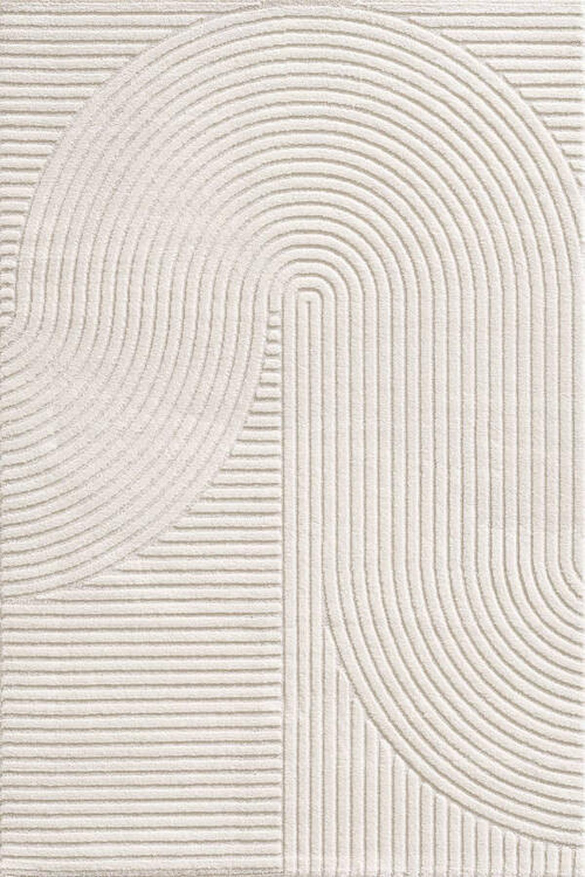Webteppich Elio Cremefarben ca. 140x200cm - Beige/Creme, KONVENTIONELL, Textil (140/200cm) - Novel
