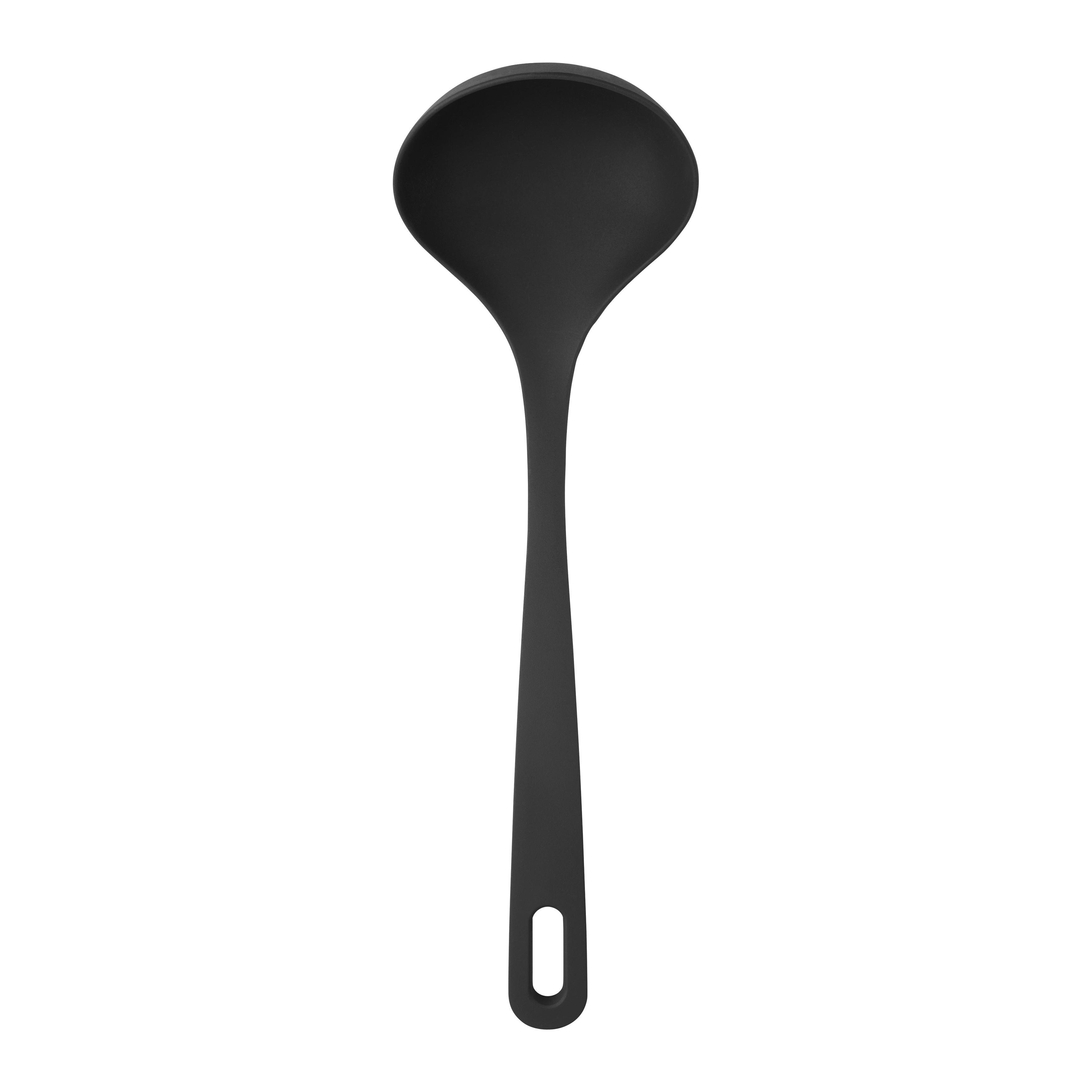 Schöpflöffel Kiki Dunkelgrau matt - Dunkelgrau, KONVENTIONELL, Kunststoff (29,5/9/6,5cm) - Mömax