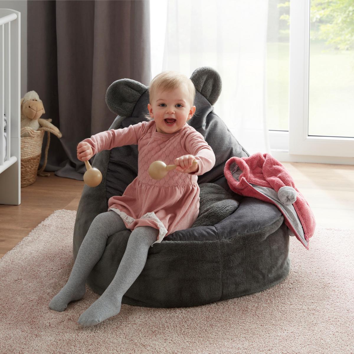 Kindersessel in Anthrazit - Anthrazit, Textil (65/80/65cm) - Mömax