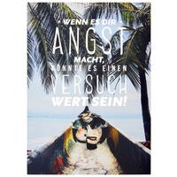 Postkarte Statements in Hellblau - Multicolor, Papier (10,5/14,8cm) - VS Visual Statements