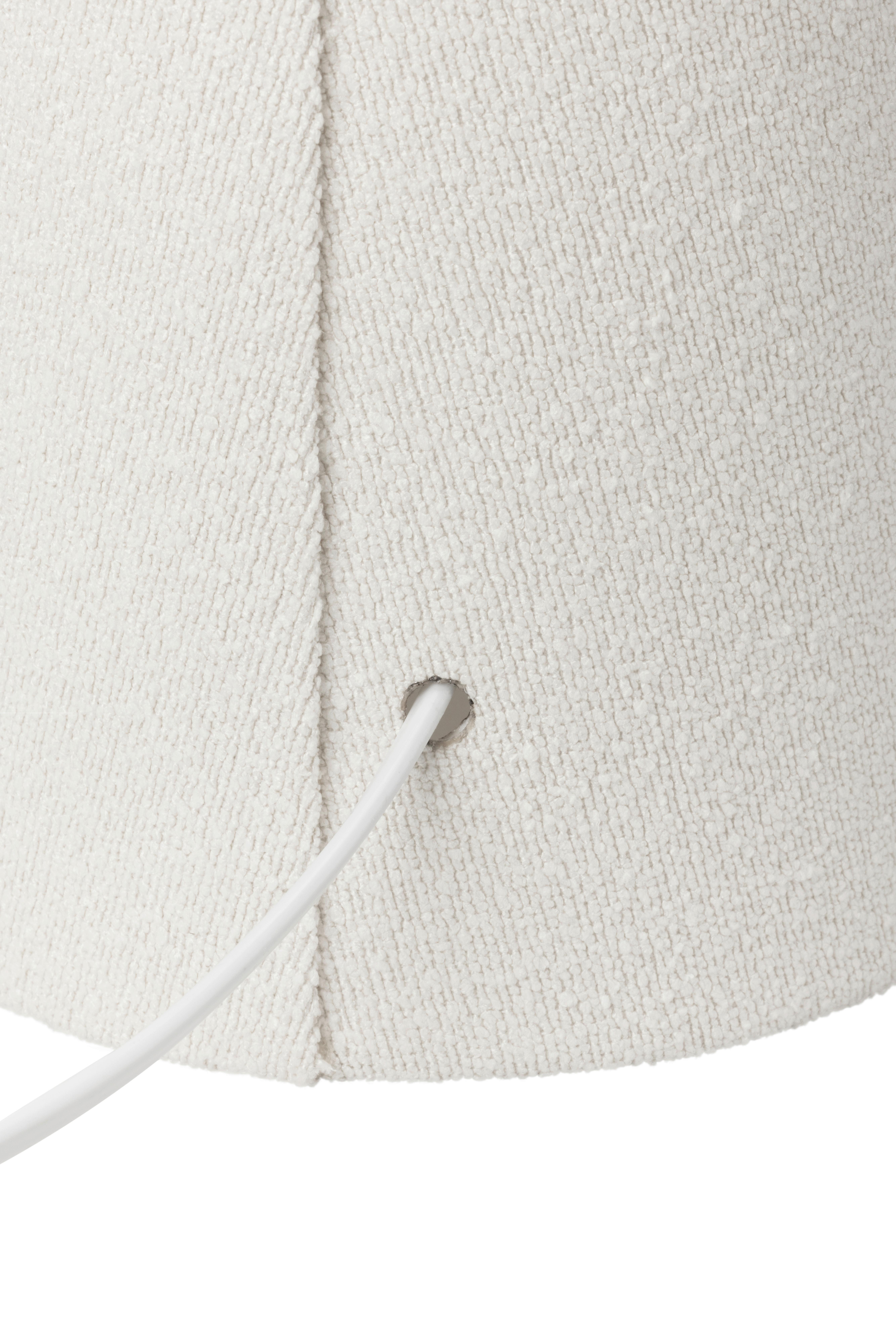 BORDSLAMPA WITE - vit, Modern, metall/textil (15/15/15cm) - Mömax