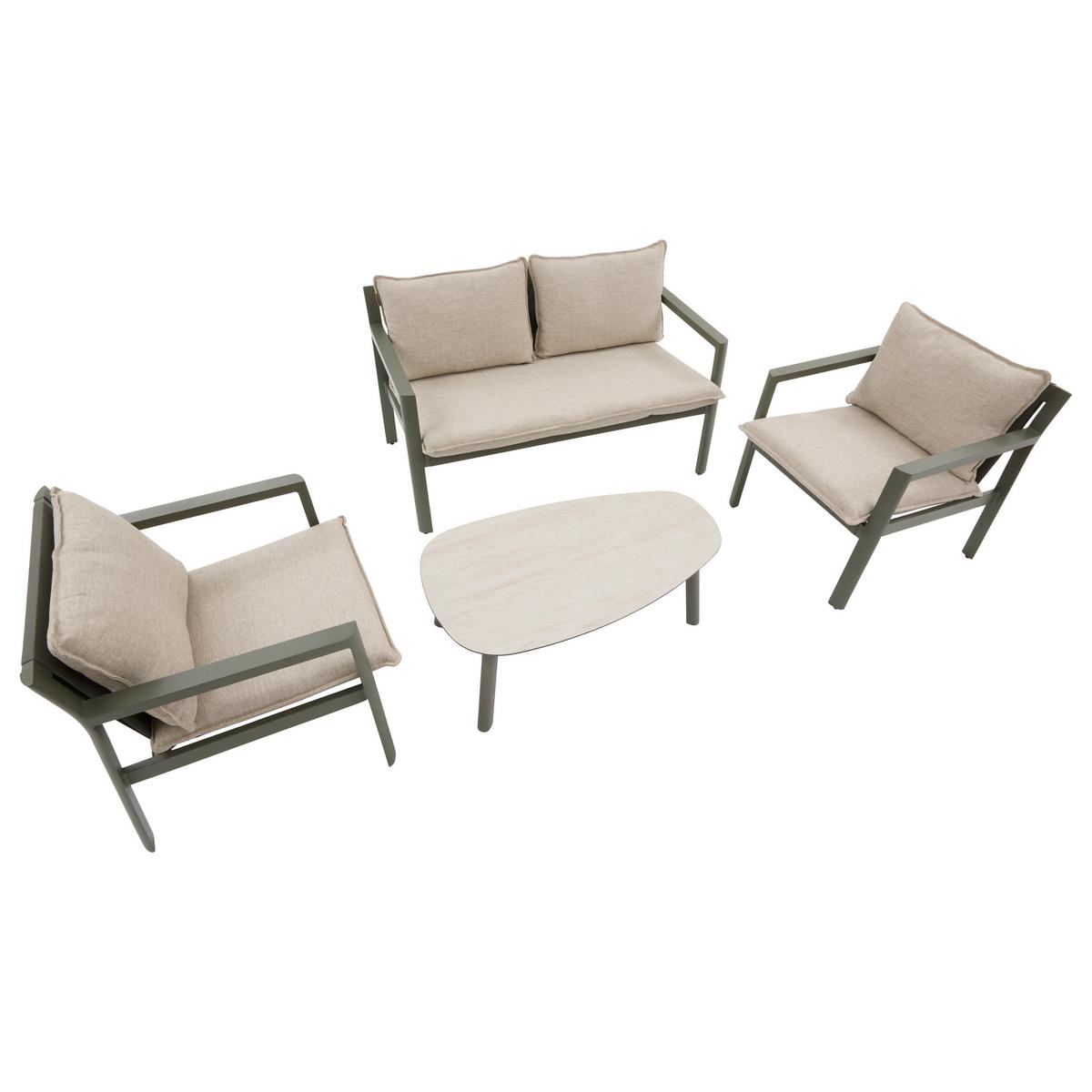 Vrtni Set Flovia - zelena, Basics, metal/tekstil (223,5/135/70cm)