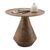 Beistelltisch Laya aus Mangoholz - Grau, ROMANTIK / LANDHAUS, Holz (58/52/58cm) - Zandiara