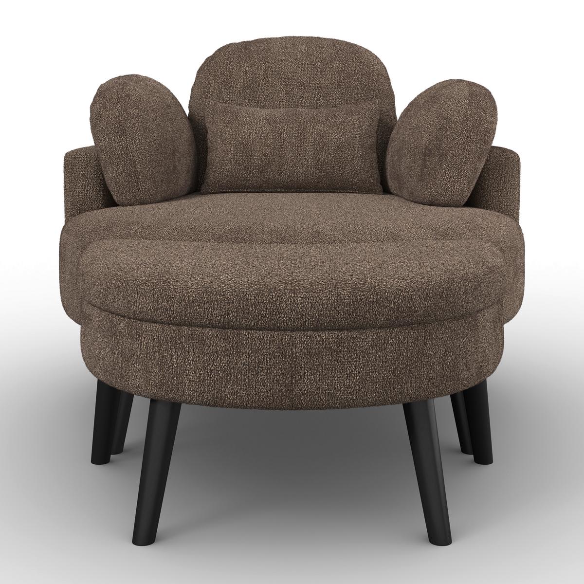 FOTOLIU BIANCA - maro, Modern, lemn/textil (109/83/148cm) - Bessagi Home