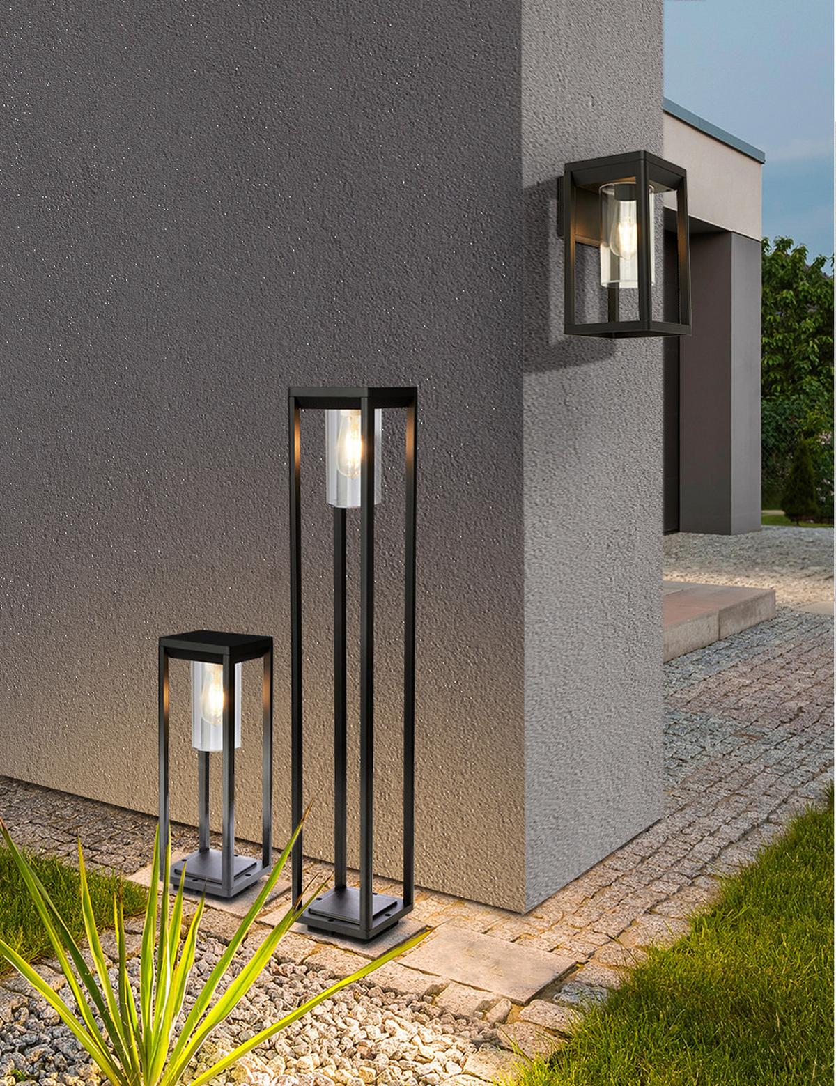 Kültéri Falilámpa Atlanta Outdoor 28731bk - fekete, Basics, műanyag/fém (15/27cm)