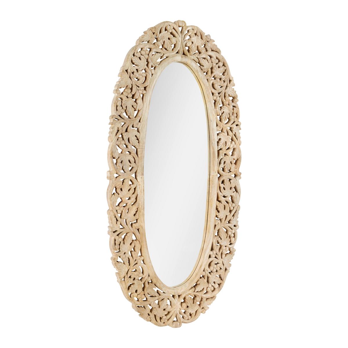 Oglindă de perete SCOLPIO -STUDIO- - culoare natur, Romantik / Landhaus, lemn/material pe bază de lemn (75/150/3,5cm) - Premium Living