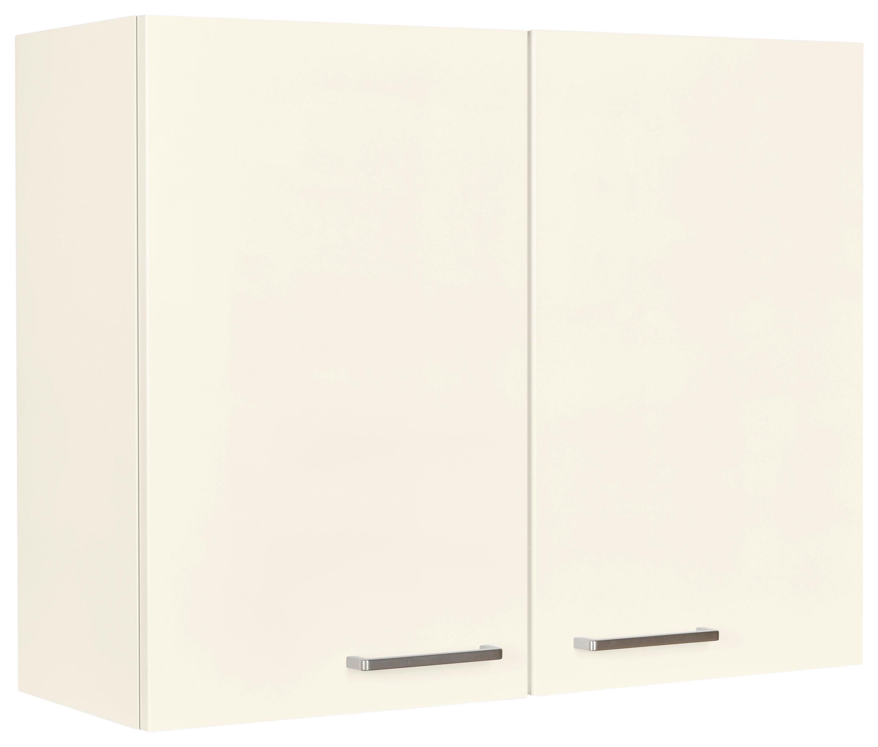 Küchenoberschrank Touch Magnolie - Edelstahlfarben/Magnolie, MODERN, Holzwerkstoff (90/72/35cm) - Nobilia