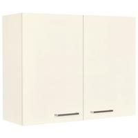 Küchenoberschrank Touch Magnolie - Edelstahlfarben/Magnolie, MODERN, Holzwerkstoff (90/72/35cm) - Nobilia
