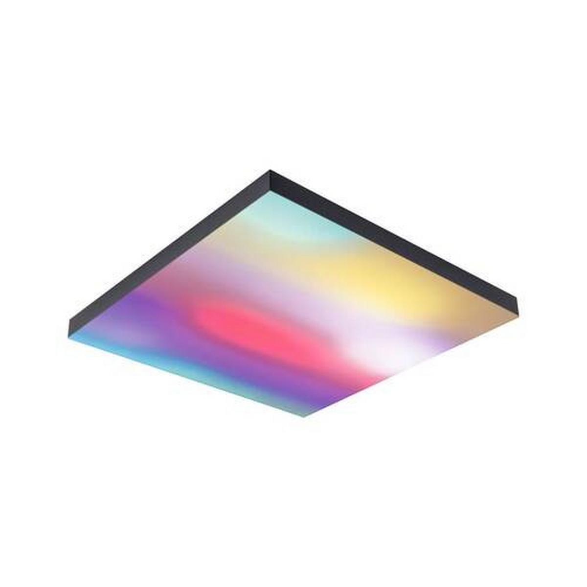 LED-Paneel Velora Rainbow in Schwarz max. 19 Watt - Schwarz, Basics, Metall (45/45/6,4cm) - Paulmann