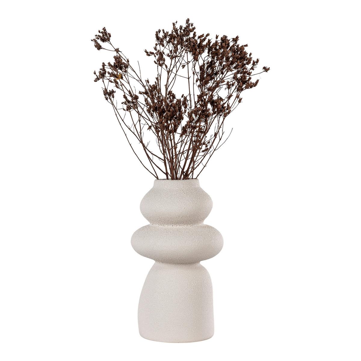 Vase Beige - Beige, Design, Keramik (14.5/26.5/14.5cm)