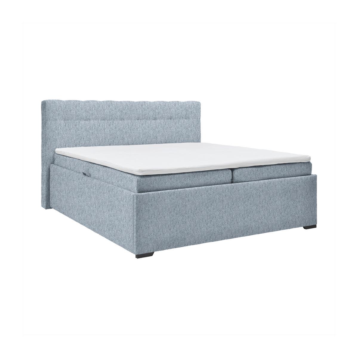 Polsterbett Thor in Graublau ca. 180x200cm - Graublau/Anthrazit, KONVENTIONELL, Holz/Textil (180/200cm) - Mömax