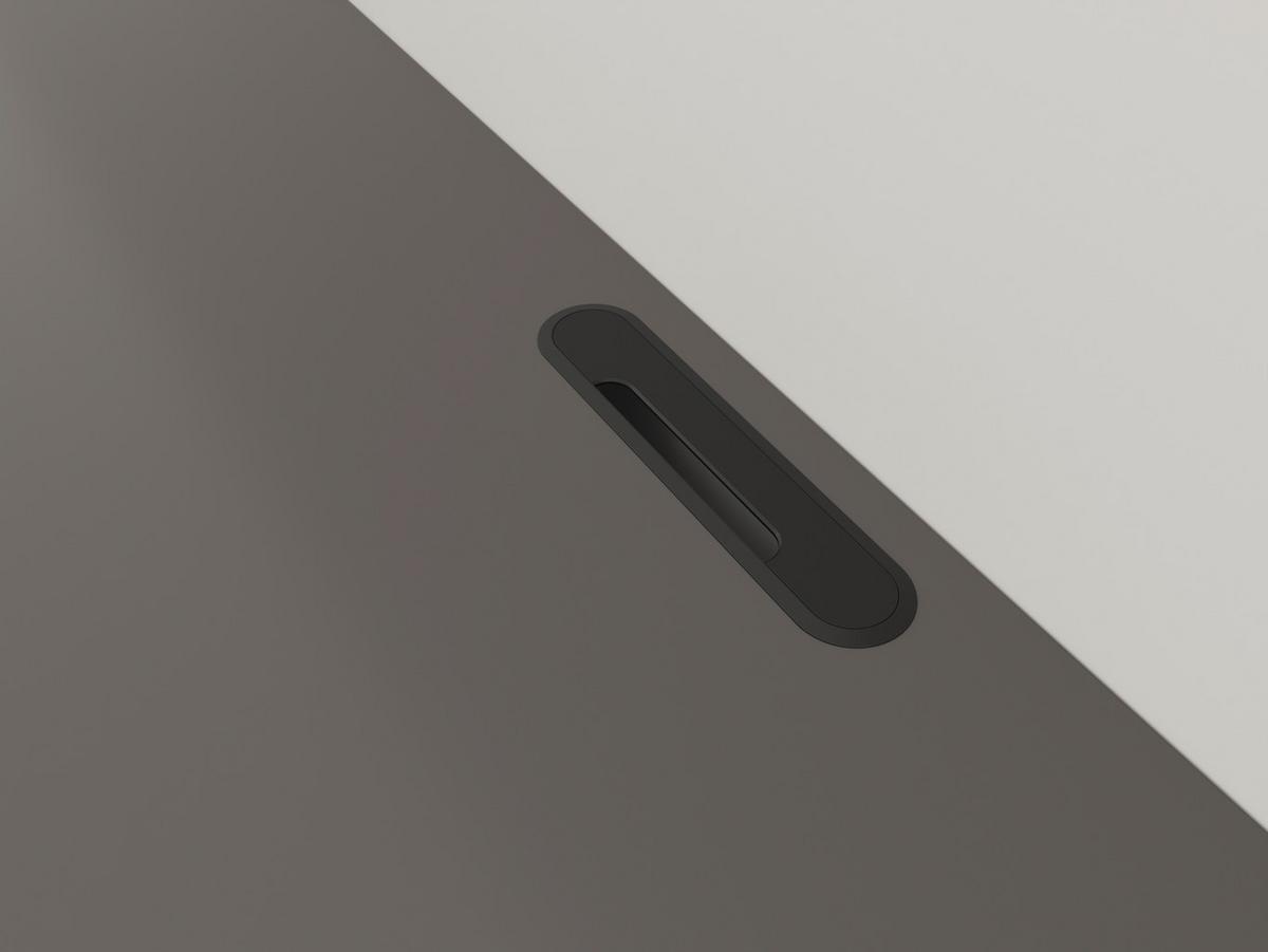 KOMODA NISKA NEWNIQ - antracytowy, Design, materiał drewnopochodny (180/36,7/42cm) - Hom`in