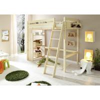Hochbett Matthias ca. 90x200 cm Kiefer - Kieferfarben, Basics, Holz (90/200cm) - MID.YOU