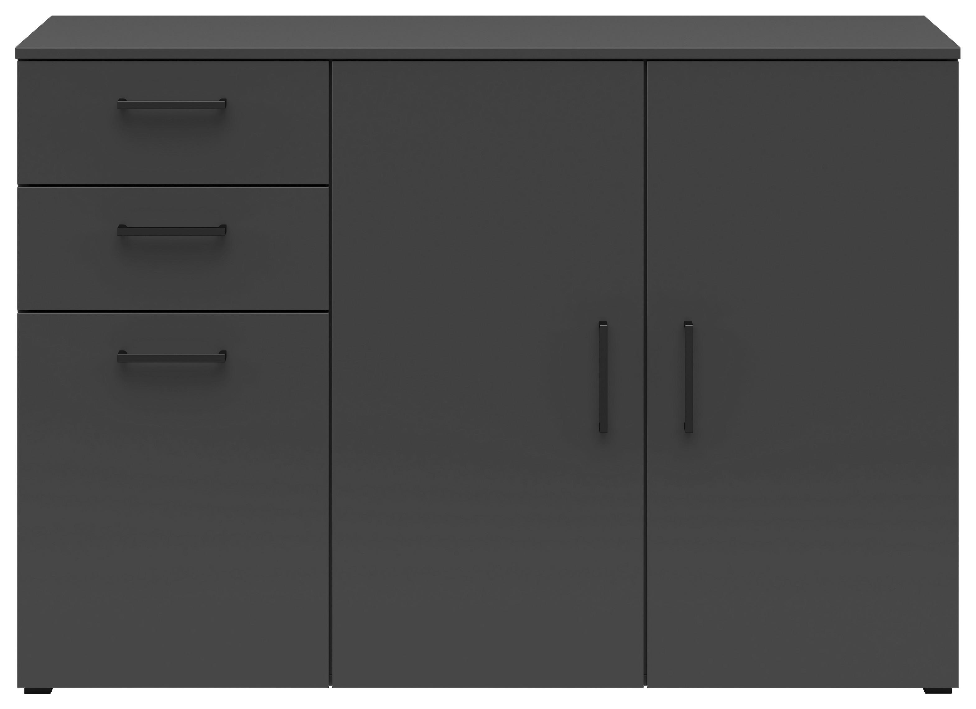 Kommode Multistauraum Graphitfarben - Anthrazit/Graphitfarben, MODERN, Holzwerkstoff/Kunststoff (120/83/40cm) - Mömax