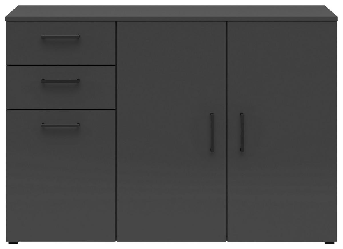 Comodă MULTI - grafit, Modern, material pe bază de lemn (120/83/40cm) - Modern Living