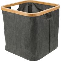 Tárolókosár Ralf - fekete, textil (30/30/30cm)