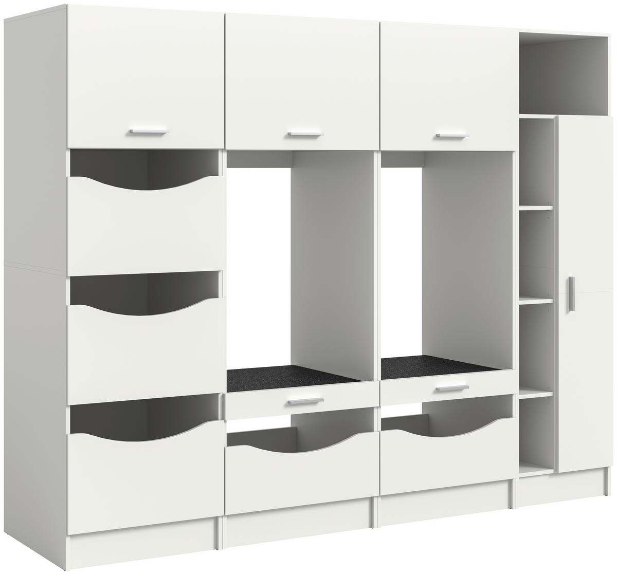 Omara Za Pralni In Sušilni Stroj Free, Bela - bela, Basics, leseni material (233/195/68cm) - MID.YOU