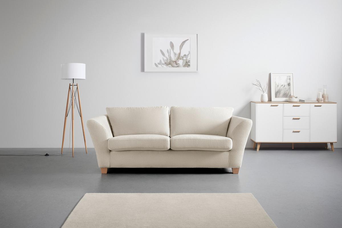 3-Sitzer-Sofa Devado Beige - Beige/Naturfarben, Holz/Textil (216/70-85/95cm) - Mömax