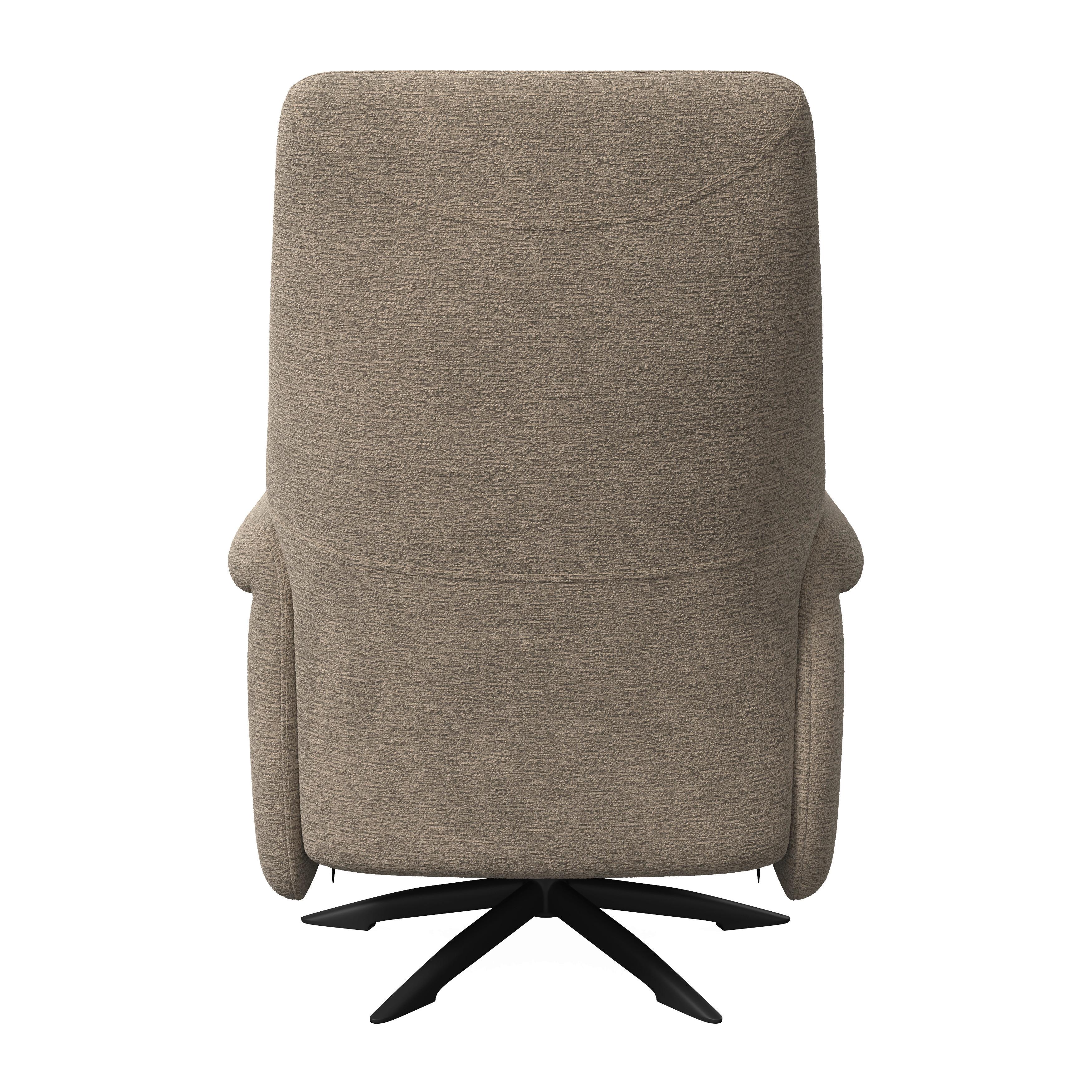 RELAXFÅTÖLJ ALICE - brun/svart, Modern, metall/trä (76/110/94cm) - Bessagi Home