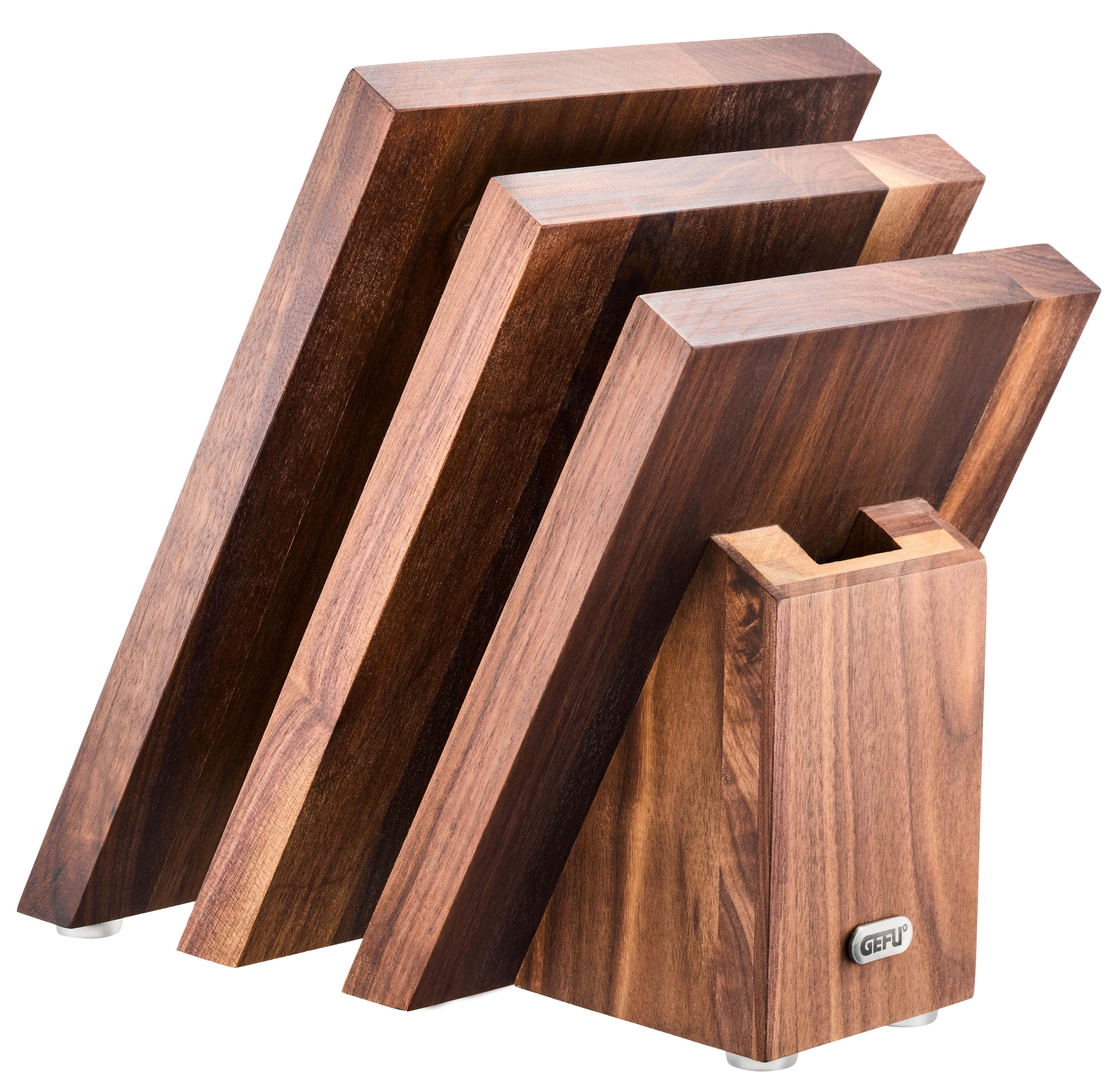 BLOK NA NOŻE 13959 - brązowy, Design, drewno (16,5/21,5/22,5cm) - Gefu