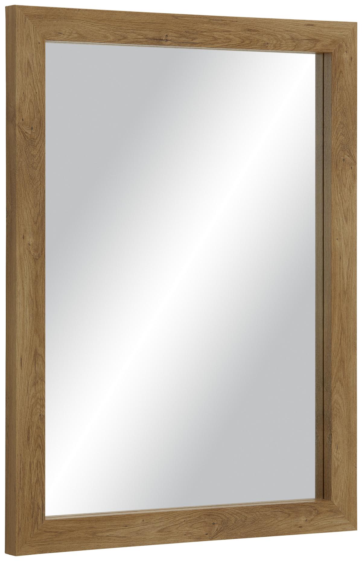 Wandspiegel Tina ca. 62x82x3,5cm - Eichefarben, Konventionell, Glas/Holzwerkstoff (62/82/3,5cm) - Mömax