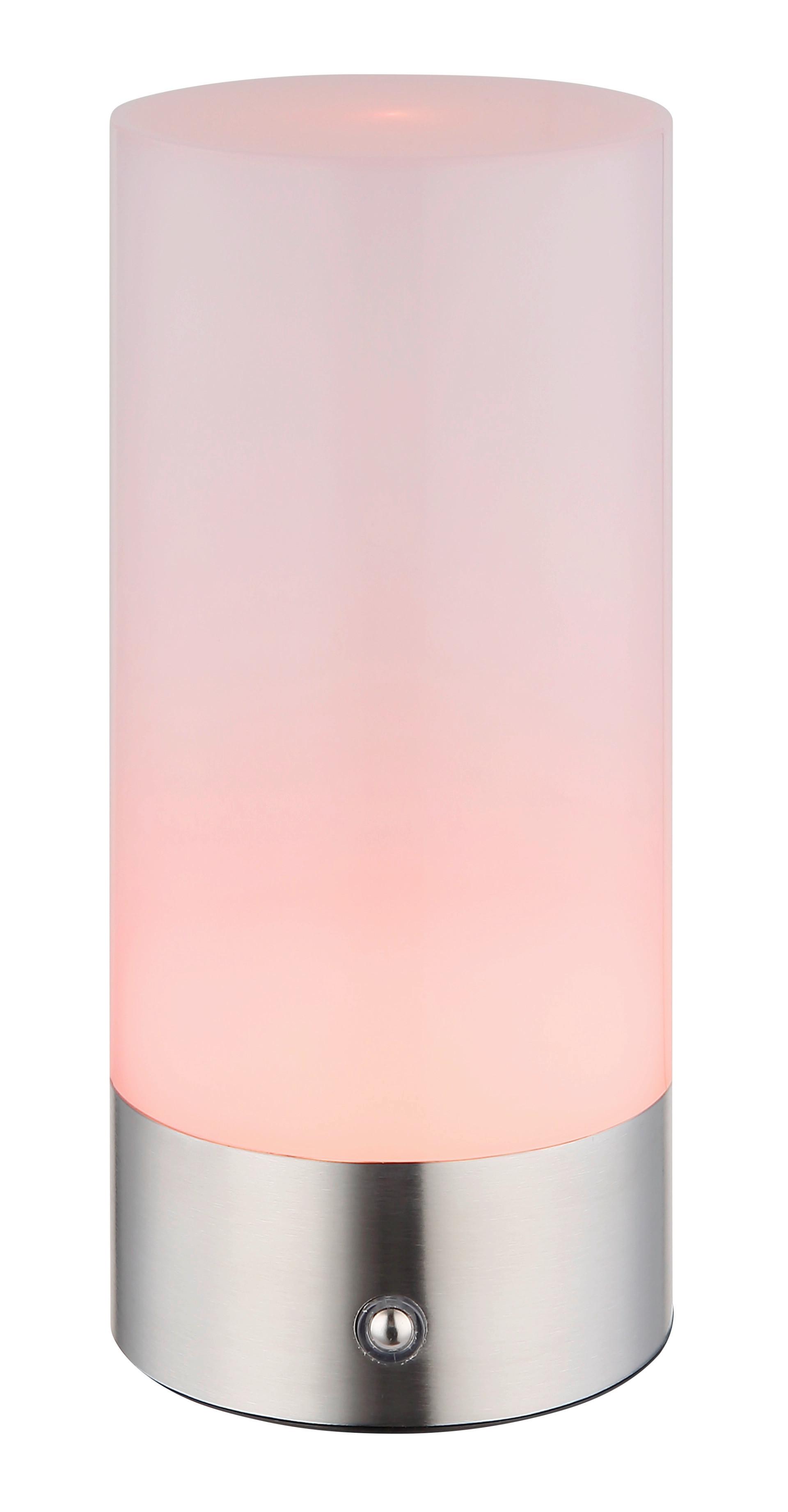 BORDSLAMPA KLEIN - opal/nickelfärgad, Klassisk, metall/plast (8,8/19cm) - Mömax
