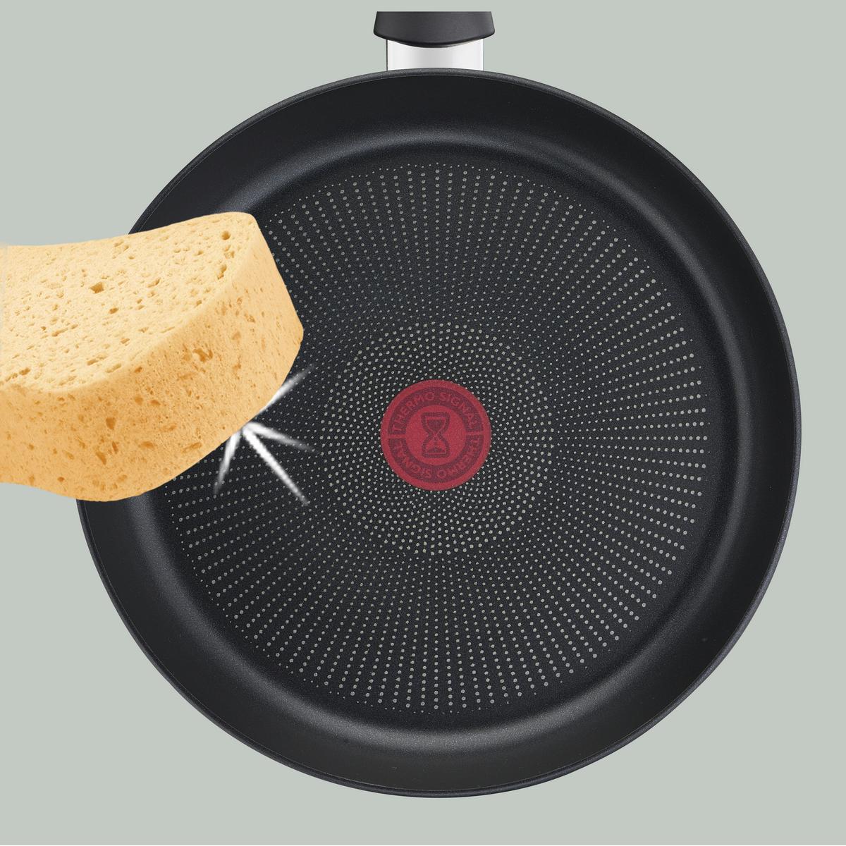 PATELNIA DO SMAŻENIA G28906 TEFAL - czarny, Basics, metal (28cm) - Tefal