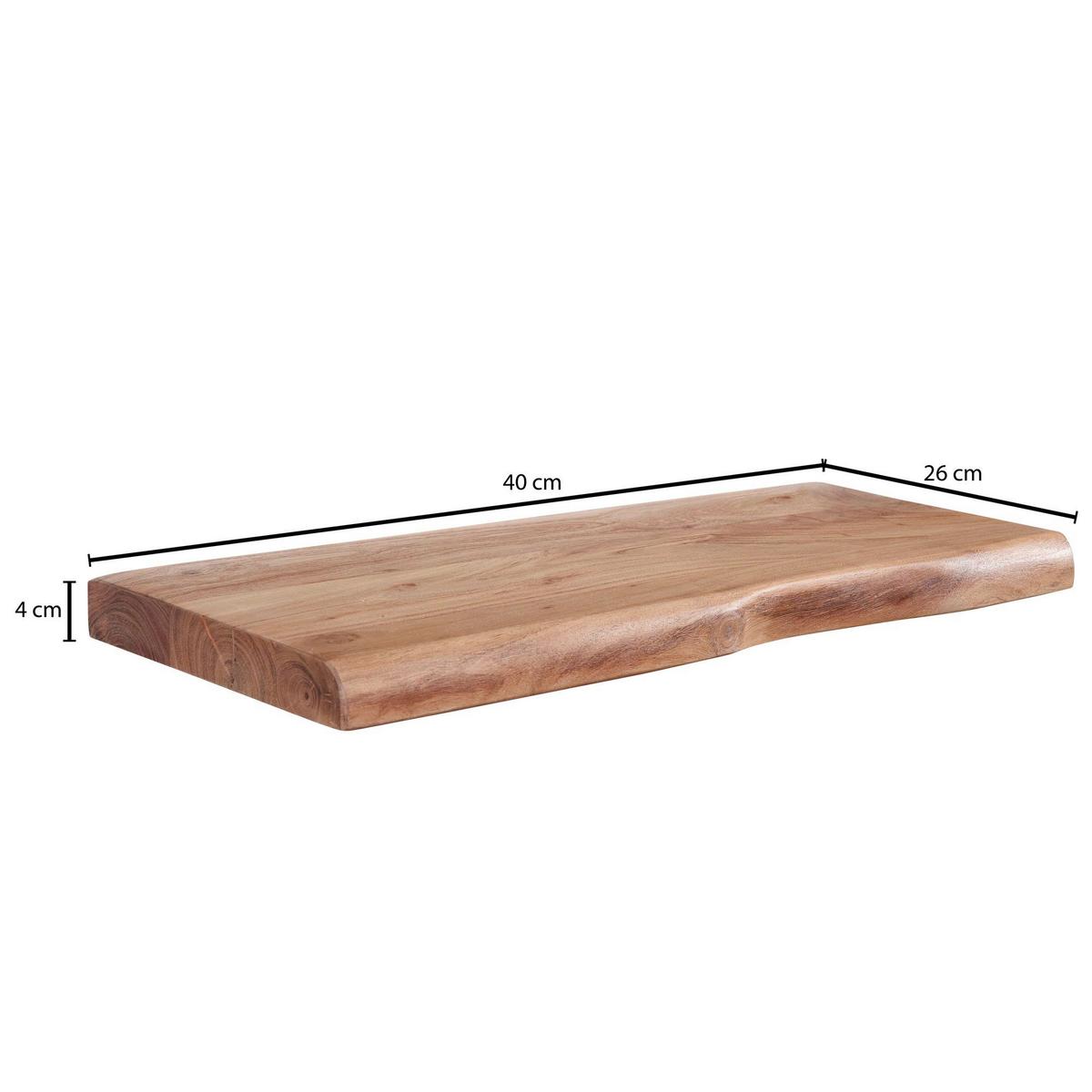 Stenski Regal Wohnling - barve akacije, Moderno, les (40/4/26cm) - MID.YOU