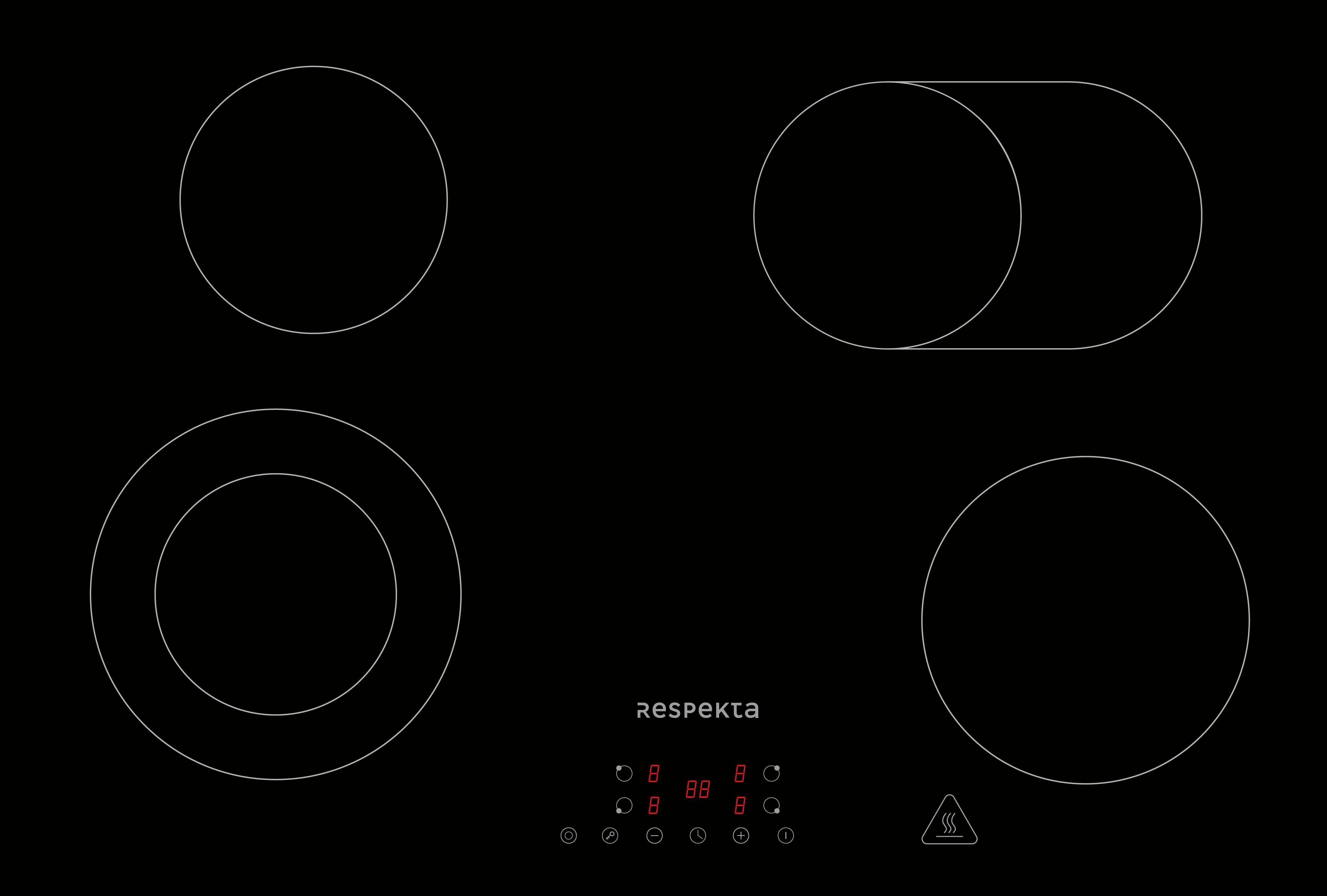 Set S Štedilnikom Aset121m7700 - črna, Basics, kovina/steklo (59,5/64,5/52,1cm) - Respekta