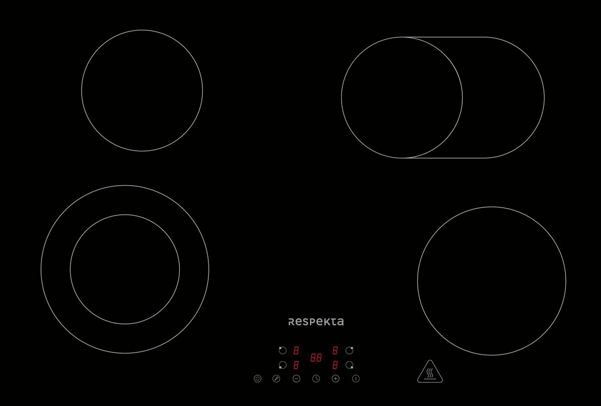 Set S Štedilnikom Aset121m7700 - črna, Basics, kovina/steklo (59,5/64,5/52,1cm) - Respekta