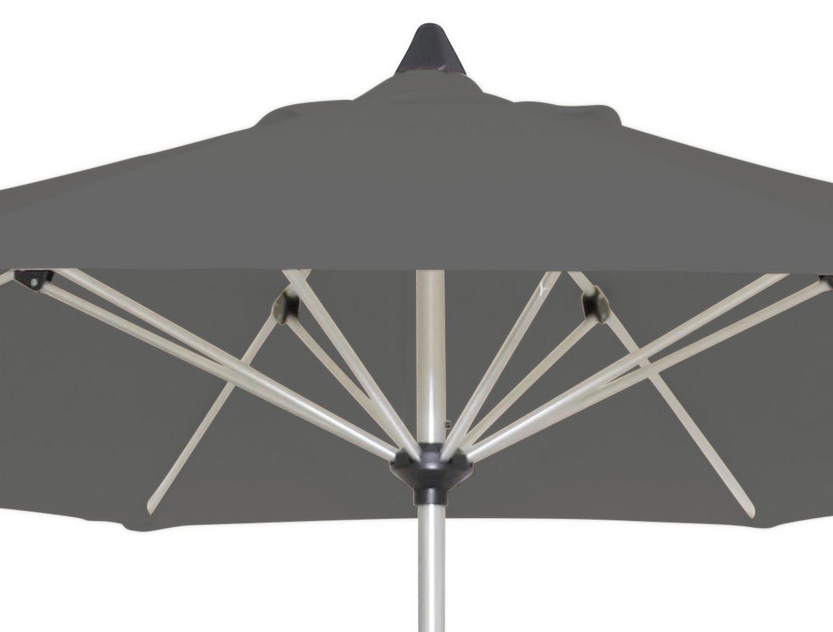 Senčnik Acapole, Antracit, 300 Cm - platinaste barve/antracit, Basics, kovina/tekstil (300cm) - Gardenson