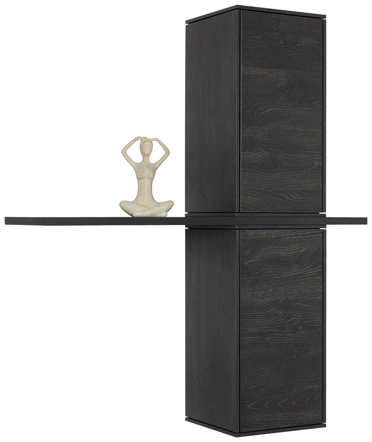 Hängeelement Aarhus in Anthrazit - Anthrazit/Schwarz, MODERN, Holzwerkstoff/Metall (38/73/37cm) - Premium Living