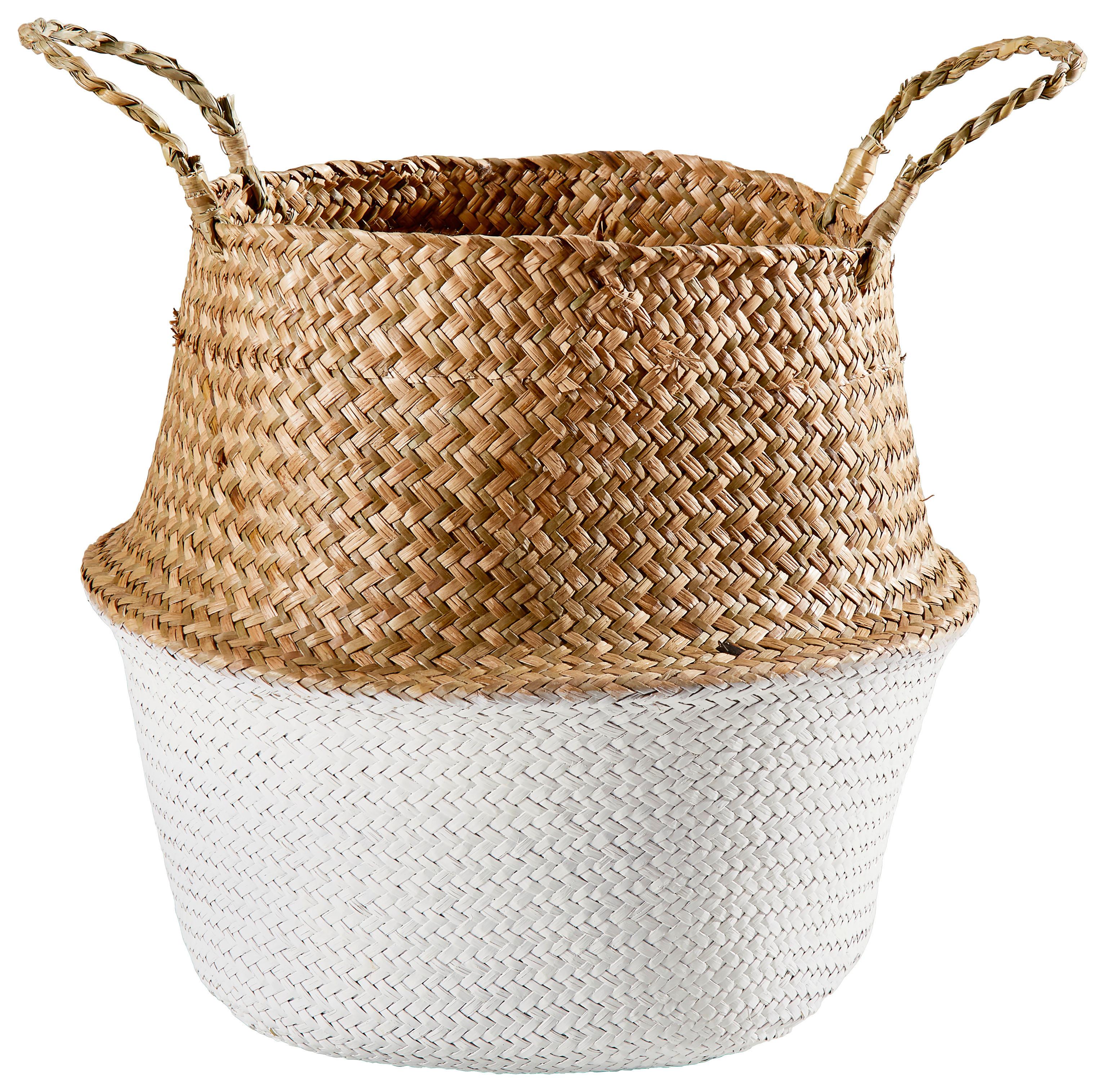 KOSZ GMA08-17B162 - kolor naturalny, Basics, materiały naturalne (34/30cm) - Ambia Home