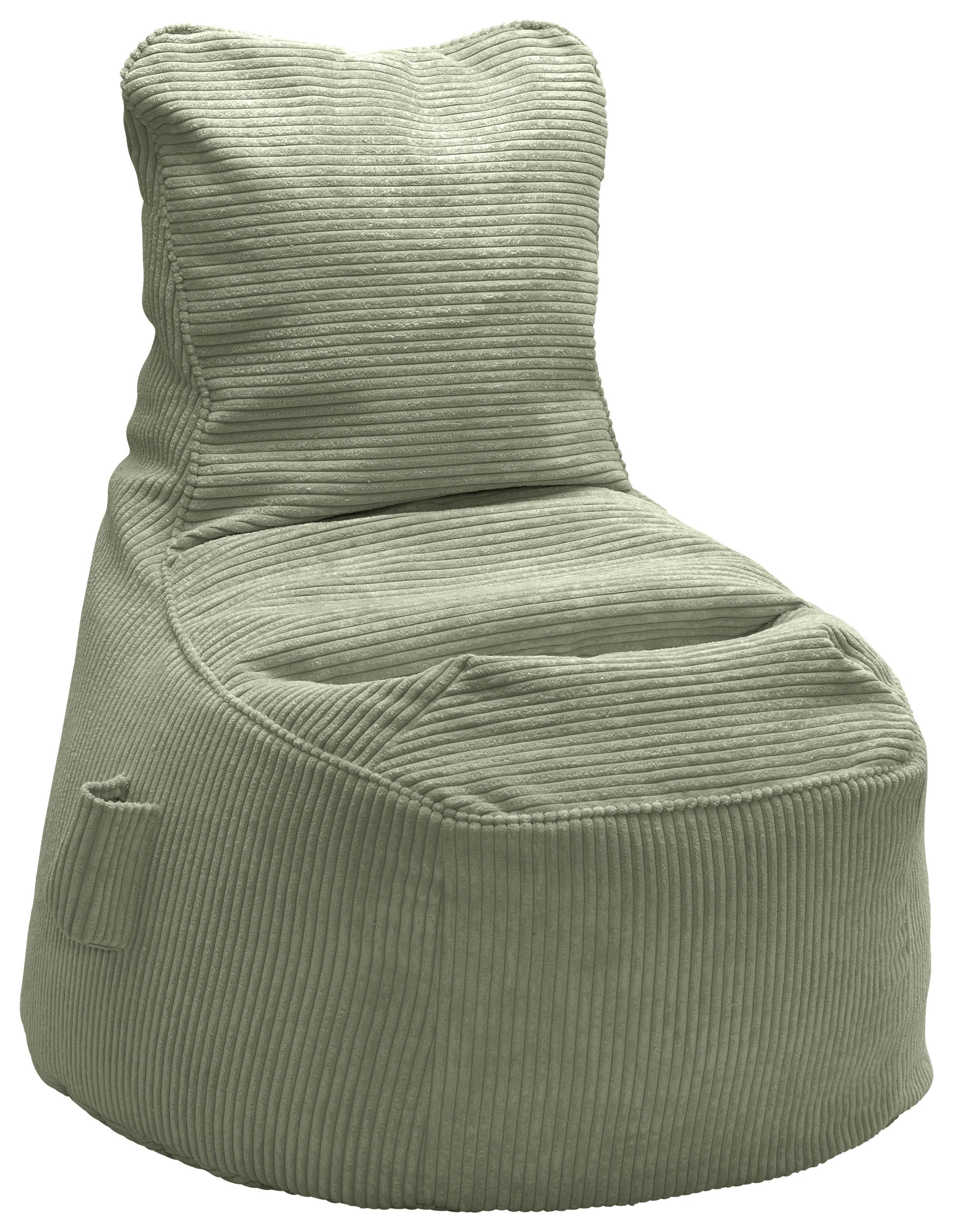 Sitzsack Cortona Cord Olivgrün - Olivgrün, MODERN, Textil (85/100/85cm) - Mömax