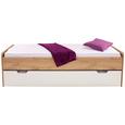 Funktionsbett Maxi Ii - tölgy színű/fehér, konvencionális, faanyagok (207/58/95cm)