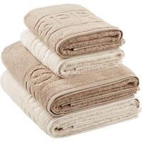ZESTAW RĘCZNIKÓW FROTTE SET SOFT CLOUD - beżowy/kolor piaskowy, Basics, tkanina (50x100/67x140cm) - Esprit
