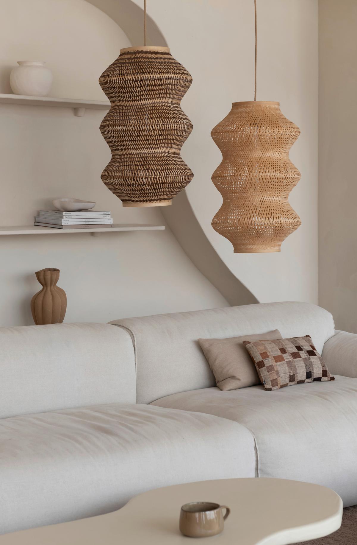 Viseča Svetilka Barbados, Bambus - naravne barve, Basics, naravni materiali (40/67cm) - Good & Mojo