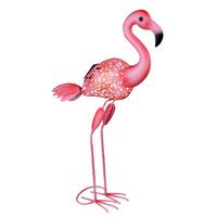 Solarna Svetilka Flamingo, S Sijalko - pink, Basics, kovina (34/16/74cm) - Globo