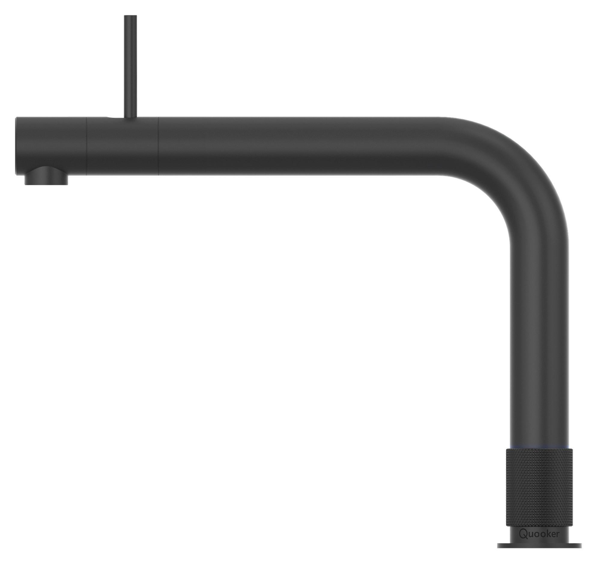KÜCHENARMATUR 3FRONTBLK - Schwarz, Basics, Metall (29,2/31,5cm) - Quooker