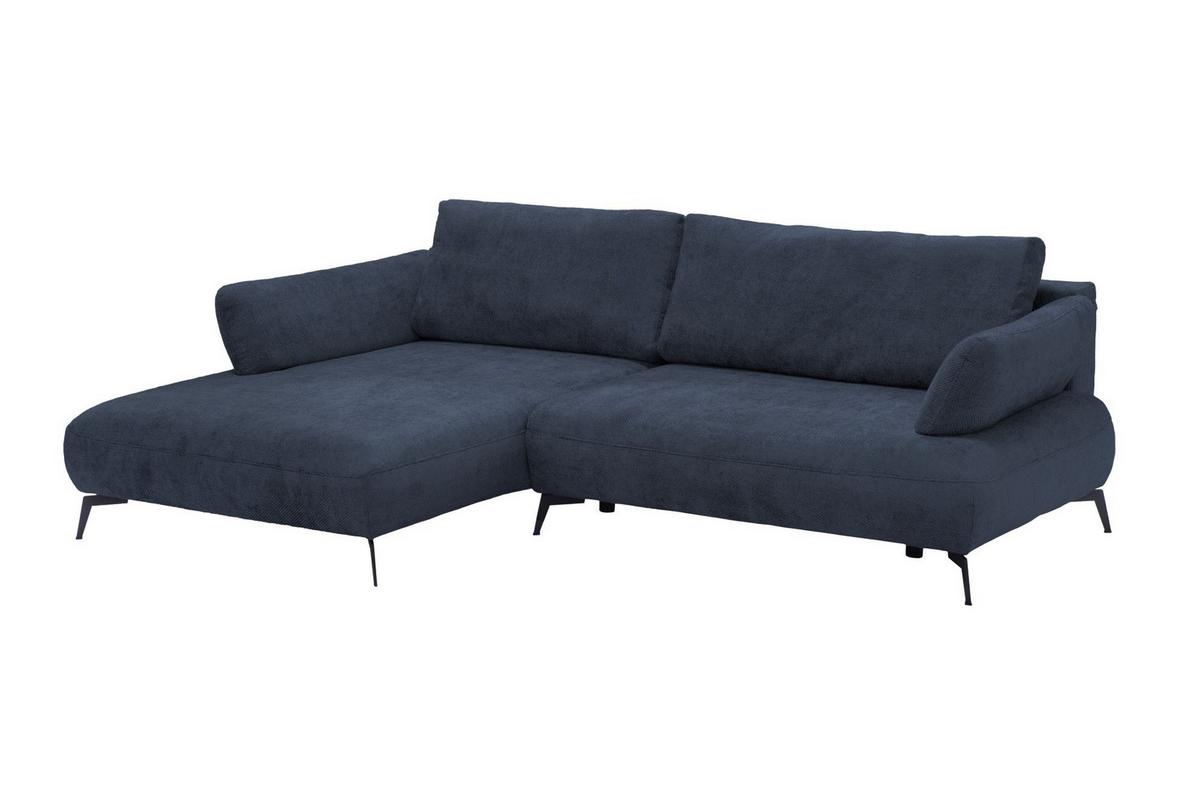 Kutna Garnitura Madison - plava/crna, Moderno (186/92/284cm) - Modern Living