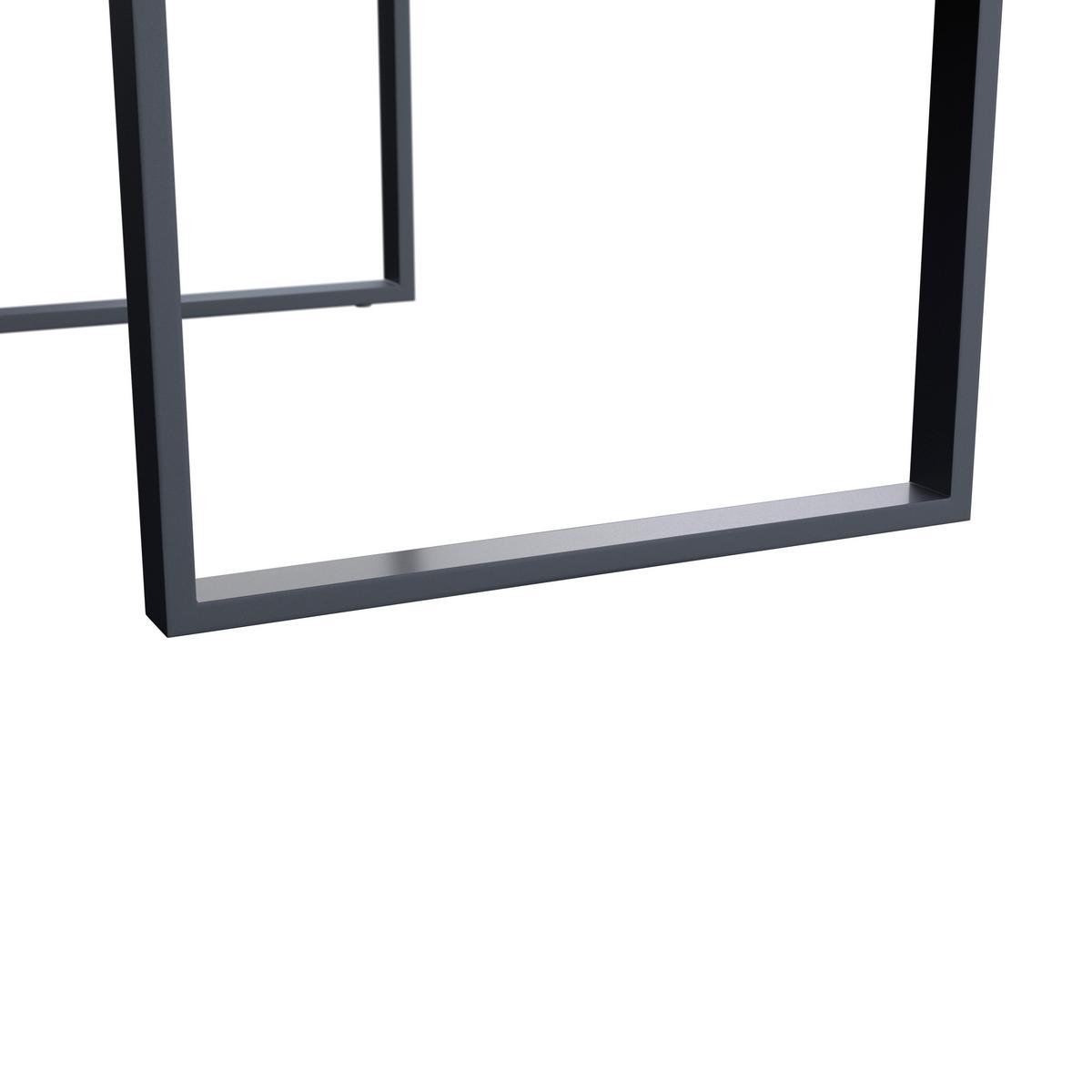 Kerti Étkezőgarnitúra Helen - fekete/tíkfa színű, Modern, műanyag/textil (330/198/88cm) - Bessagi Garden